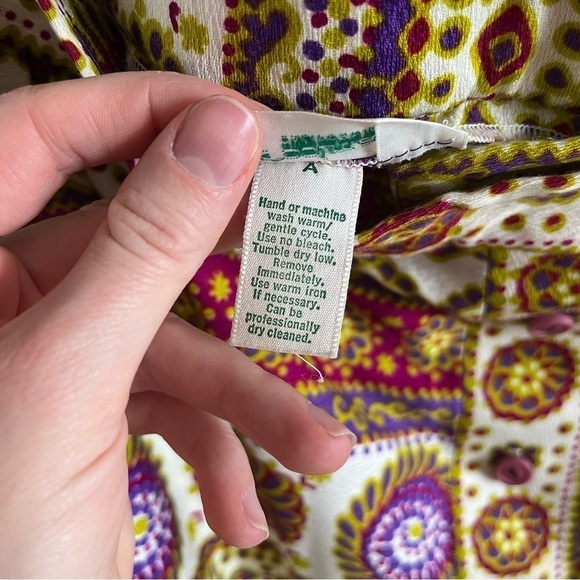 Alex Coleman Vintage 1970s Maxi Skirt - 18" D Waist - Picture 5 of 6